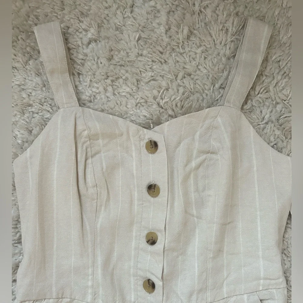 Old Navy Button-Front Linen-Blend Cami Jumpsuit (NWT) - Picture 5 of 11